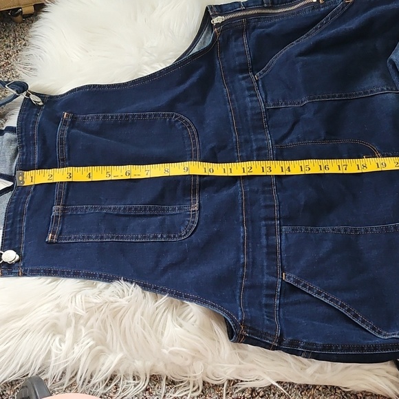 J. Crew Factory Dark Wash Skinny Overalls NWT - Picture 11 of 16